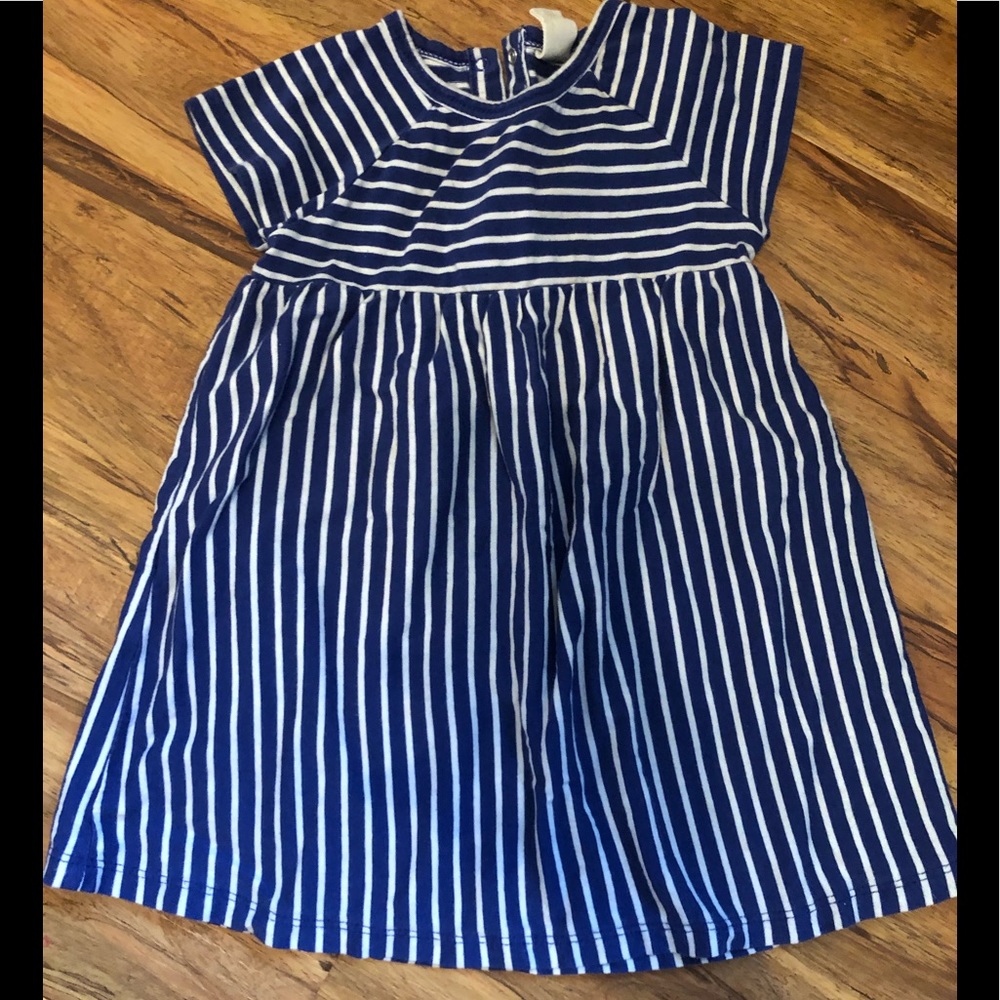 Tucker Tate blue striped dress